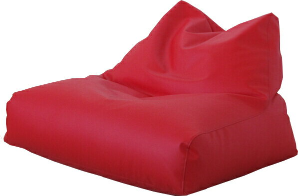 極上の座り心地存在感抜群のビッグなクッション・レザータイプ日本製・レッド