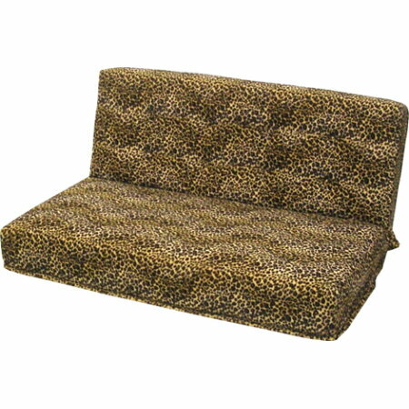 【送料無料・一部地域を除く】アニマル柄（ヒョウ柄）の座椅子二人で座れるソファみたいな座椅子起毛で..