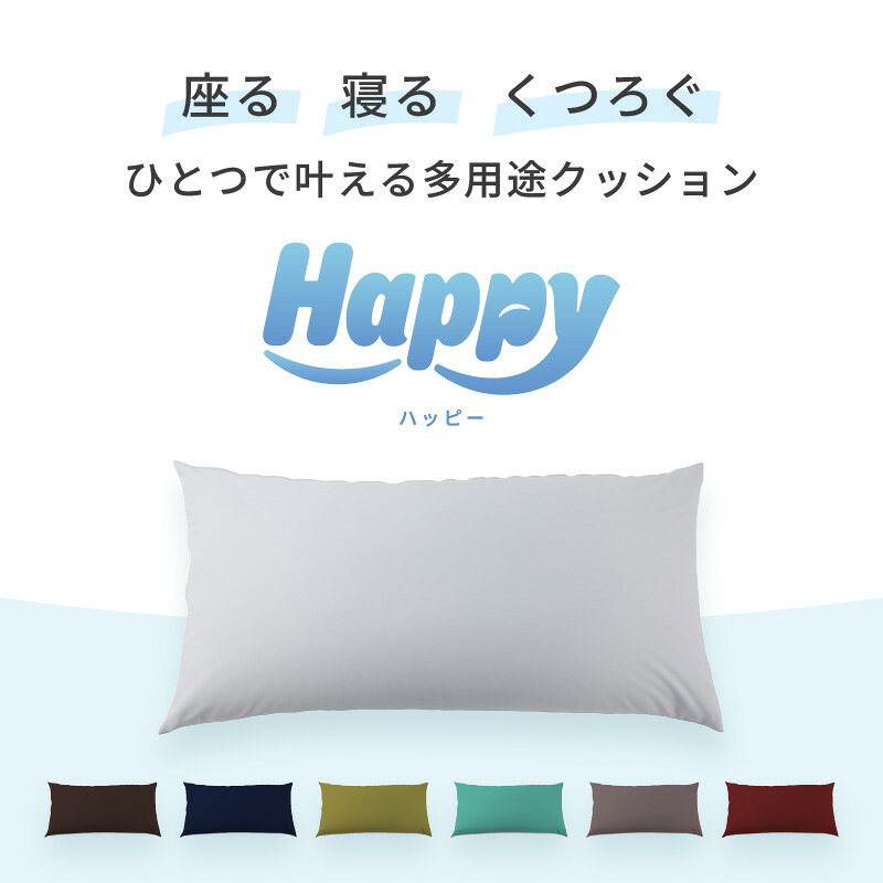 国産 軽量&万能 ビーズクッション ハッピー サイズ レギュラー 【選べるカラー 】 インテリア ソファ クッション ビーズ ビーズクッション 抱き枕 家具 寝具リラックス 座いす 快適 疲れない 体圧分散 椅子 雑貨 しっかり生地・大きい [2]