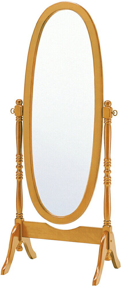 【送料無料】木製スタンドミラーW−6003