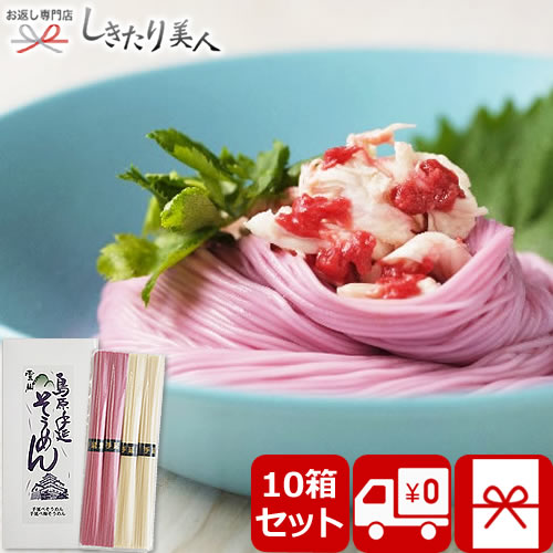 樂天商城 - 紅白そうめん4束 200g 10箱セット SC-A-10set |お中元 送料無料 引越し 挨拶 ギフト 企業 会社 周年記念 紅白セット 素麺 乾麺 500円 プチギフト お返し 島原素麺 手延べそうめん 日持ち 上棟祝い 出産 新築 内祝い 引っ越し 粗品 引き出物 退院お礼 ばらまき お配り用