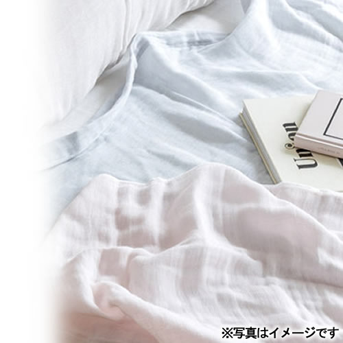 泉州 JOGAN GAUZE コットンガーゼケット ブルー 226159-02 |お中元 早割 送料無料 寝具 国産 日本製 毛布 タオルケット コットン 敬老の日 還暦祝い 誕生日 プレゼント 両親 祖父母 結婚 引き出物 内祝い お祝い お礼 ベッド用品 退院祝い 1万円以下 6000円 [2]