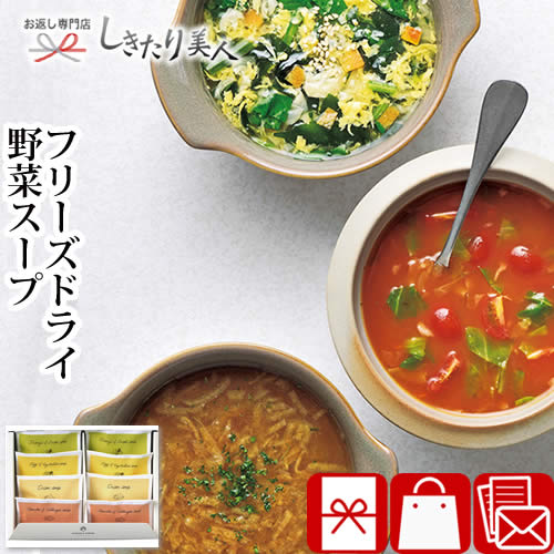 フリーズドライ野菜スープセットB A273 |敬老の日 味噌汁 スープ フリーズドライ インスタント 詰め合わせ 2000円 以下 贈答用 品物 手土産 引越し 挨拶 ギフト セット 上棟式 お礼 開店 出産 内祝い 新築祝い 地鎮祭 香典返し 記念品 お祝い返し お歳暮 お年賀