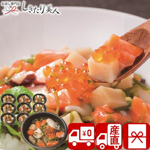 お歳暮 早割 2025 【送料無料 産地直送】陸奥三陸 たっぷり海鮮丼の具 10個セット PFKD-003A | お年賀 ..