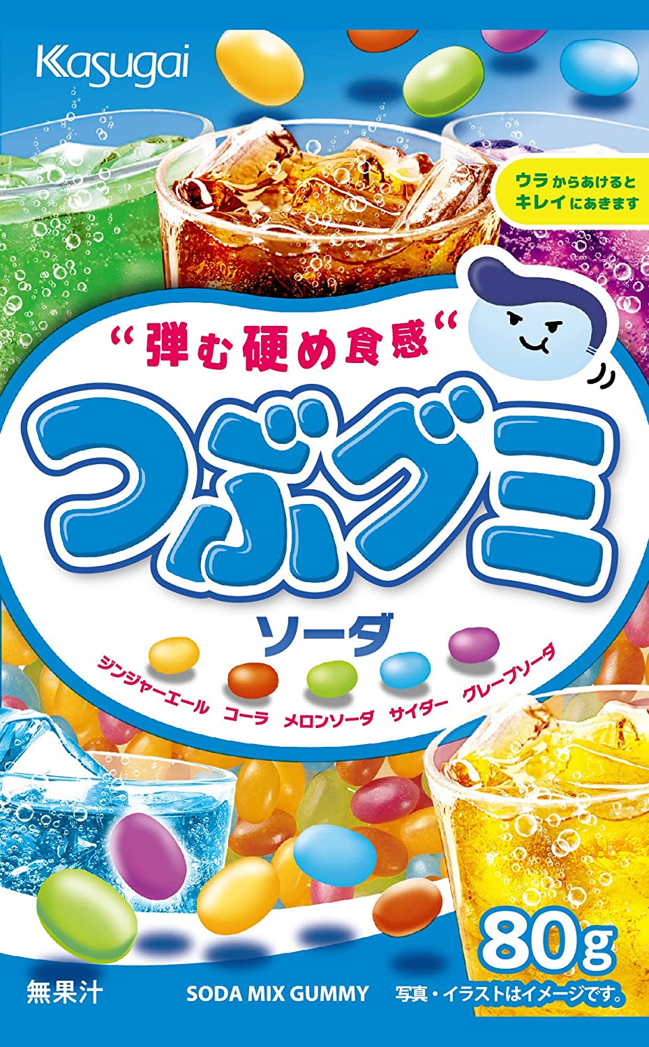 春日井製菓 Jつぶグミソーダ 80g×6袋のサムネイル