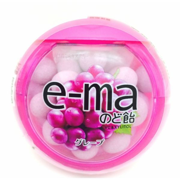 味覚糖 e-maのど飴容器 グレープ 33g×6個