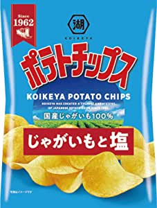 湖池屋 ポテトチップス じゃがいもと塩 60g×12袋