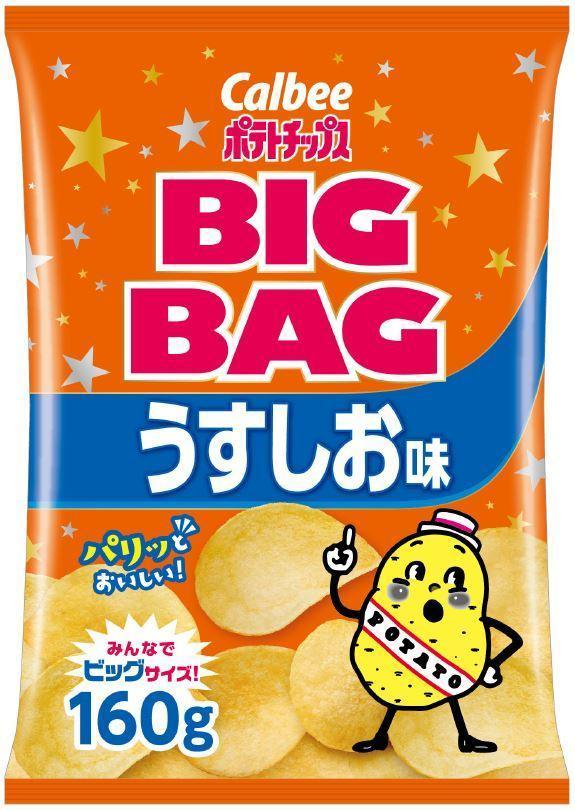 カルビー ポテトチップスBIGBAG（ビッグバッグ） うすしお味 160g×12袋