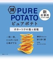 湖池屋 ピュアポテトオホーツクの塩と岩塩 55g×12袋のサムネイル