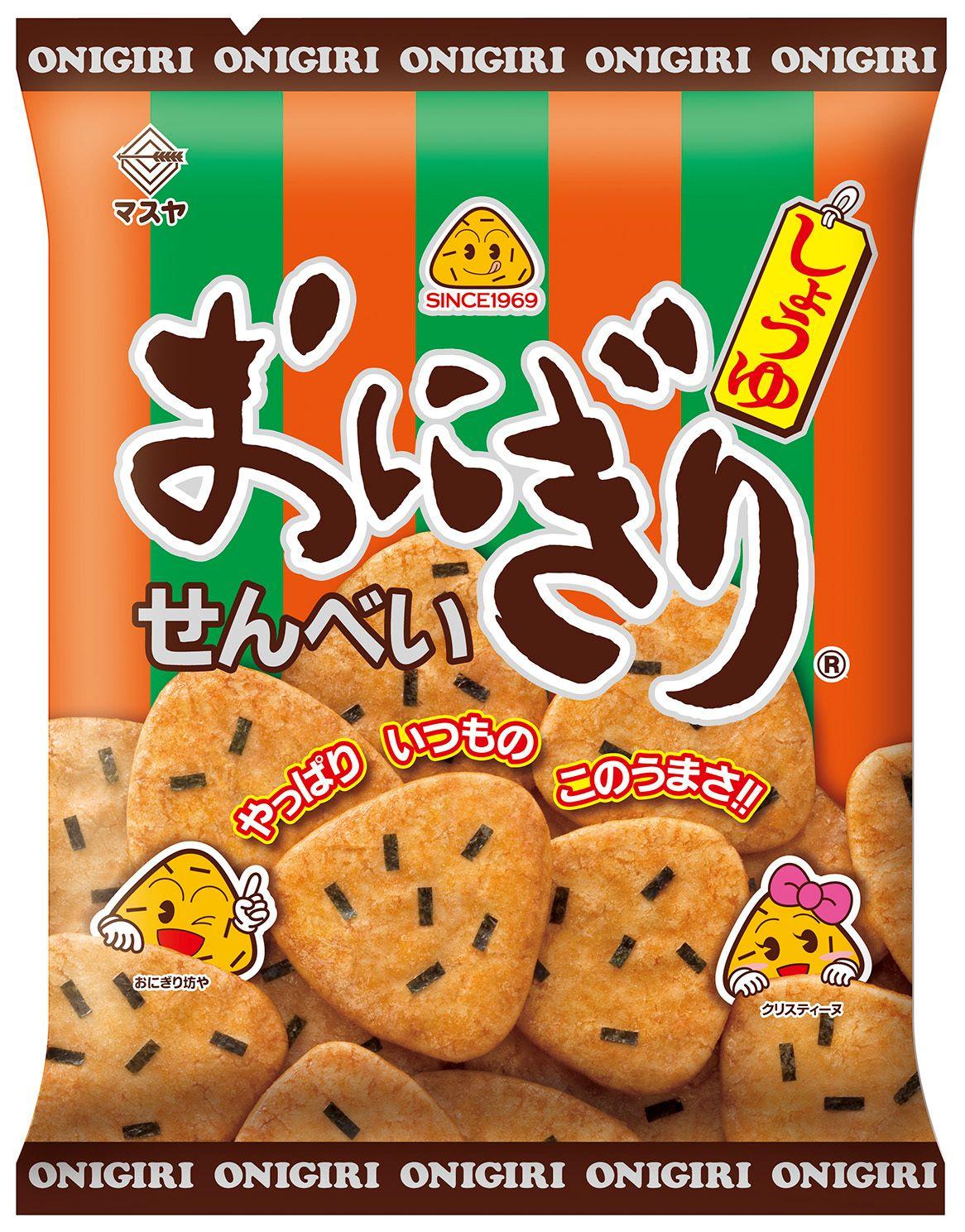 思い出したら食べたくなる、馴染みの味 おにぎりせんべいで最もベーシックなメイン商品です。1969年に誕生してから定番商品として皆様に愛されています。 ふっくらサクサクのお米の生地に「だし」のうまみにこだわったしょうゆタレで味付けし、焼き海苔をふりかけました。