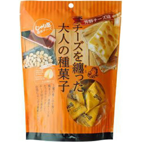 チーズを纏った大人の種菓子。 ひまわりの種、かぼちゃの種、アーモンドに衣を巻いて焼き上げ、濃厚チーズをたっぷりとかけました。 芳醇なチーズの香りと味がお楽しみいただけるチーズ好きも納得の種菓子です。お酒のおつまみはもちろんおやつやお茶うけなどにもぴったり。