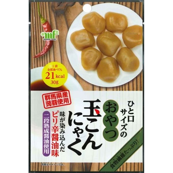 村岡食品 おやつ玉こんにゃく ピリ辛醤油味 30g×10袋