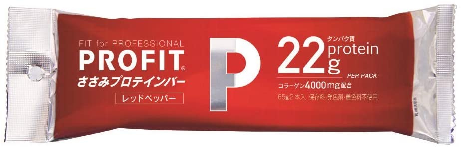 丸善 PROFITささみプロテインバーレッドペッパー 130g×10袋