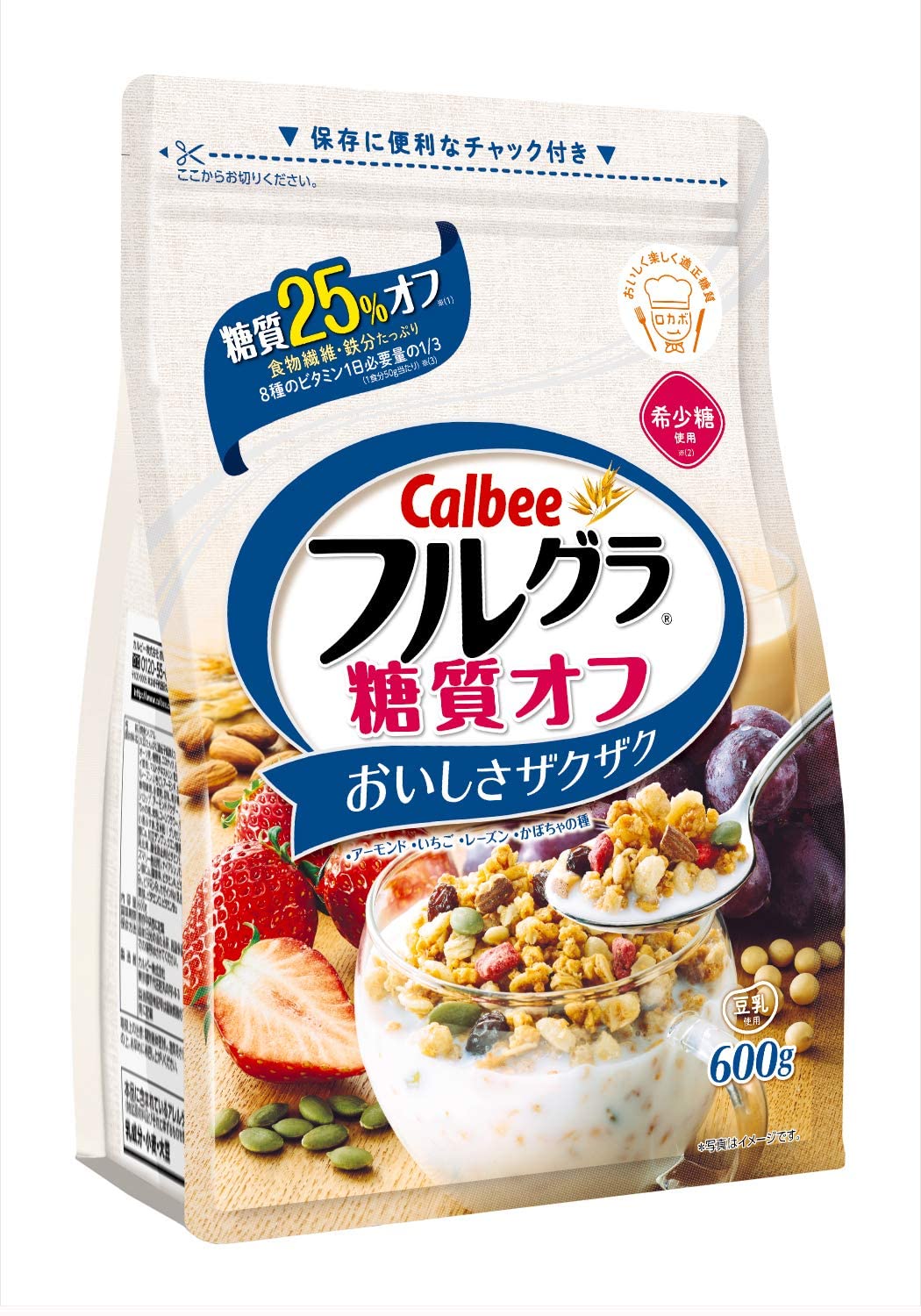 カルビー フルグラ 糖質オフ 600g×6袋