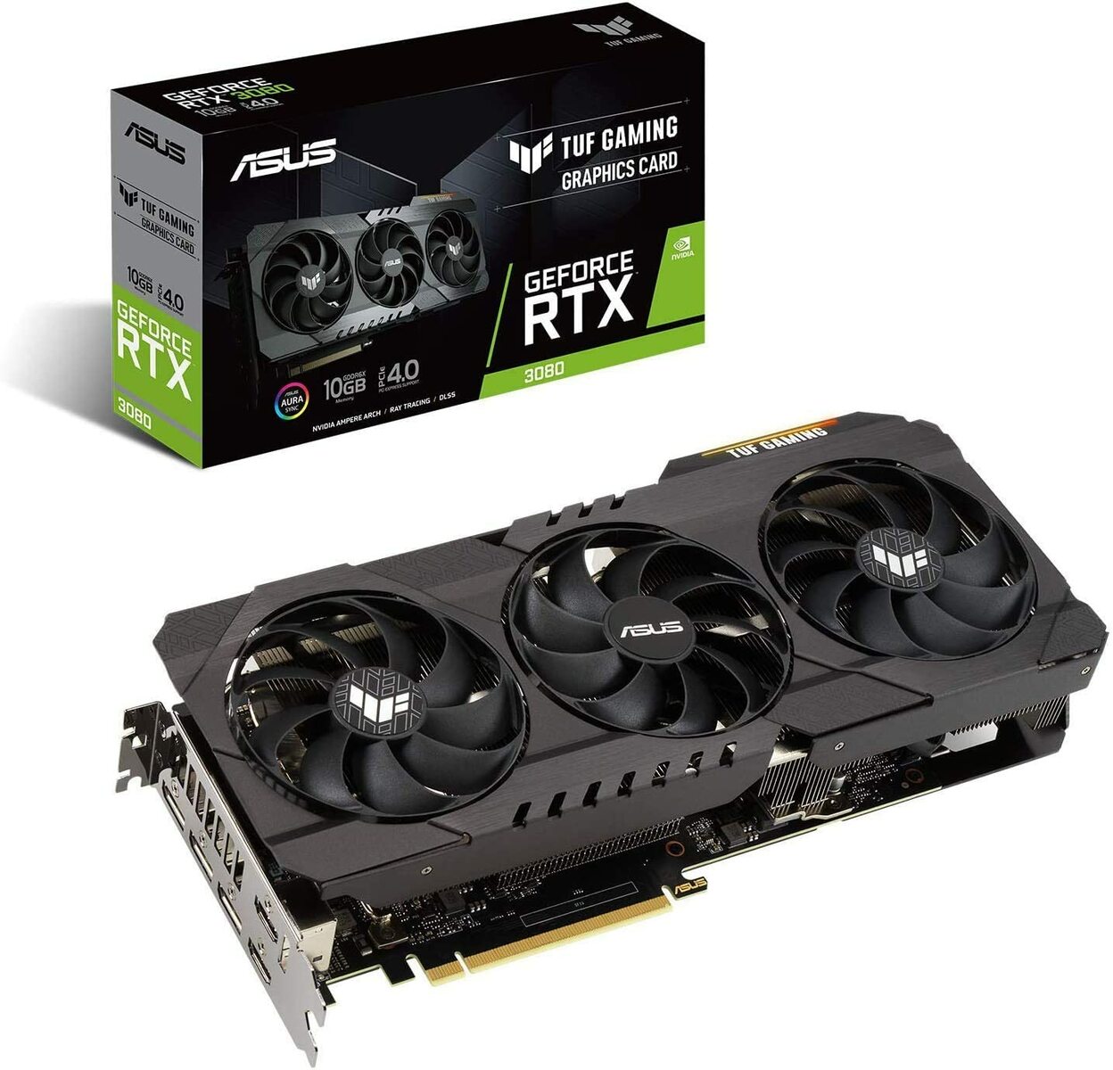 送料無料 ASUS NVIDIA GeForce RTX 3080 搭載 トリプルファンモデル 10G TUF-RTX3080-O10G-GAMING