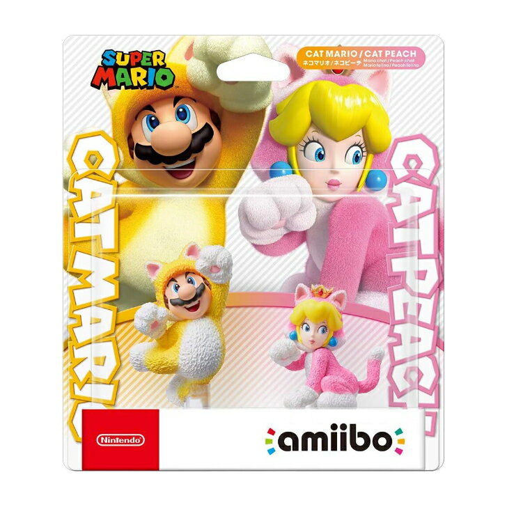 T あす楽発送 amiibo ダブルセット [ネコマリオ ネコピーチ] スーパーマリオシリーズ 