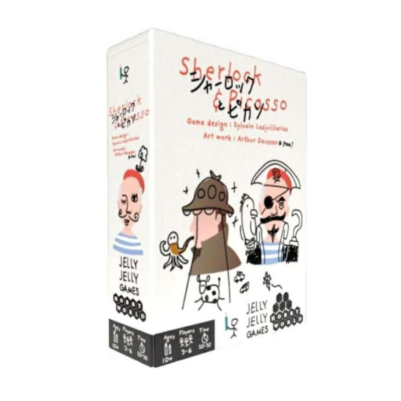 送料無料 JELLYJELLYGAMES シャーロックとピカソ 3~6人用 対戦型 日本語版 ボードゲーム ファミリーゲーム パーティー ゲーム ホビー カード