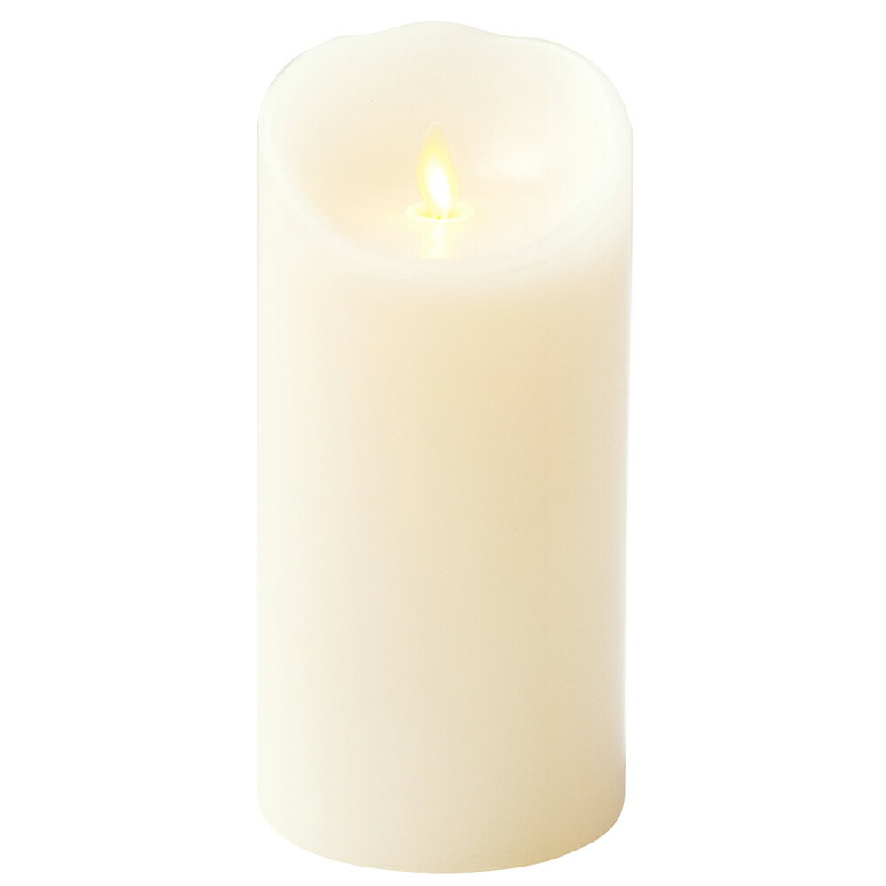NEWLUMINARA/ルミナラ LEDキャンドルライト（無香）Mサイズ　アイボリーB0301-00-10-IV 3.5×7ピラー乾電池使用 キャンドル型 LEDライト タイマー インテリアライト 結婚式 パーティー クリスマス プレゼントのサムネイル