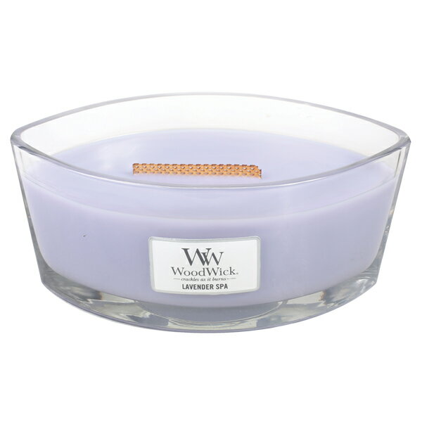 【国内正規品】WoodWick/ウッドウィックハースウィックLラベンダースパWW940-05-3028 Herthwick candleプレミアム 重厚感 パチパチ音 癒し リラックス フレグランス ラベンダー ユーカリ インテリア プレゼント キャンドル たき火キャンドル