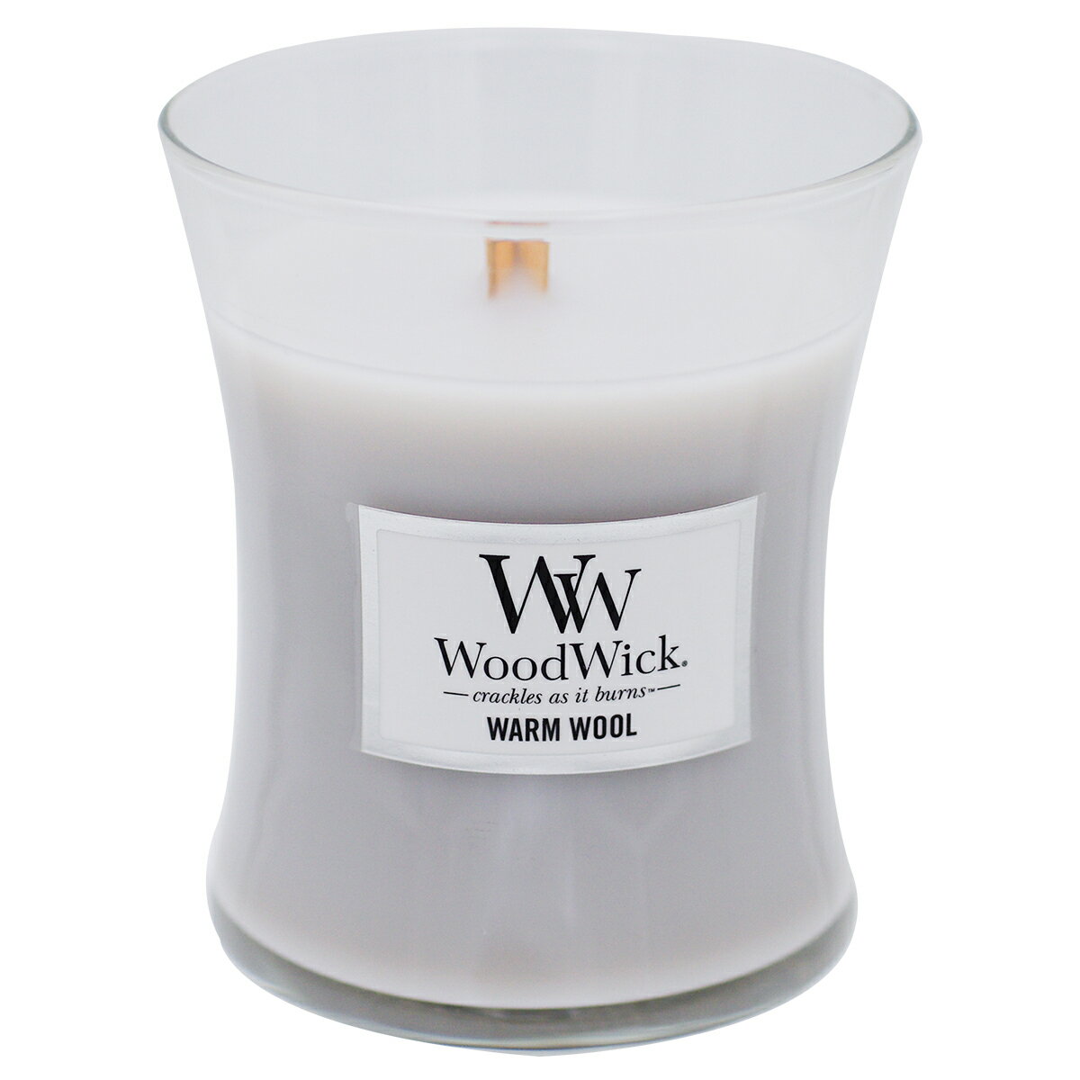 【国内正規品】WoodWick/ウッドウィックWWジャーM103ウォームウールWW901-05-103 Jarcandle高品質 パチパチ音 癒し リラックス エッセンシャルオイル フレグランス インテリア たき火キャンドル キャンドル Warm Wool Mサイズ ラベンダー ジャスミン