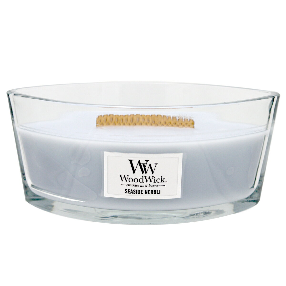 【国内正規品】WoodWick/ウッドウィックWWハースウィックL88シーサイドネロリWW940-05-3088 Herthwick candleプレミアム 重厚感 パチパチ音 癒し リラックス フレグランス ネロリ マンダリン 潮風 海辺 夏 インテリア プレゼント アロマキャンドル