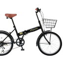 20インチ折りたたみ自転車FB-206R 24213 ブラッ...