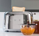 【日本正規品】SMEG/スメッグポップアップトースター【クローム】TSF01-SS-JPレトロ デザイン おしゃれ家電 ハイブランド 4〜8 枚切り イタリアブ...