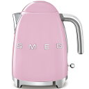 【日本正規品】SMEG/スメッグ電気ケトル 1.7L【ピンク】KLF03‐PK-JPレトロ デザイン おしゃれ家電 ハイブランド 空焚き防止 イタリアブランド プレゼント ステンレス製 カルキフィルター こぼれ防止注ぎ口 1200W