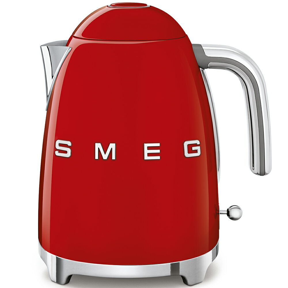 SMEG/スメッグ電気ケトル 1.7LKLF03‐RD-JPレトロ デザイン おしゃれ家電 ハイブランド 空焚き防止 イタリアブランド プレゼント ステンレス製 カルキフィルター こぼれ防止注ぎ口 1200W