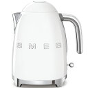 SMEG/スメッグ電気ケトル 1.7LKLF03‐WH-JPレトロ デザイン おしゃれ家電 ハイブランド 空焚き防止 イタリアブランド プレゼント ステンレス製 カルキフィルター こぼれ防止注ぎ口 1200W