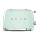 【日本正規品】SMEG/スメッグポップアップトースター【パステルグリーン】TSF01-PG-JPレトロ デザイン おしゃれ家電 ハイブランド 4～8 枚切り イタリアブランド プレゼント ステンレス製 パンくずトレイ ベーグル 食パン トースト 冷凍パン