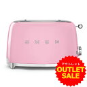 ☆お買い得!アウトレット☆【日本正規品】SMEG/スメッグポップアップトースター【ピンク】TSF01-PK-JPレトロ デザイン おしゃれ家電 ハイブランド 4...
