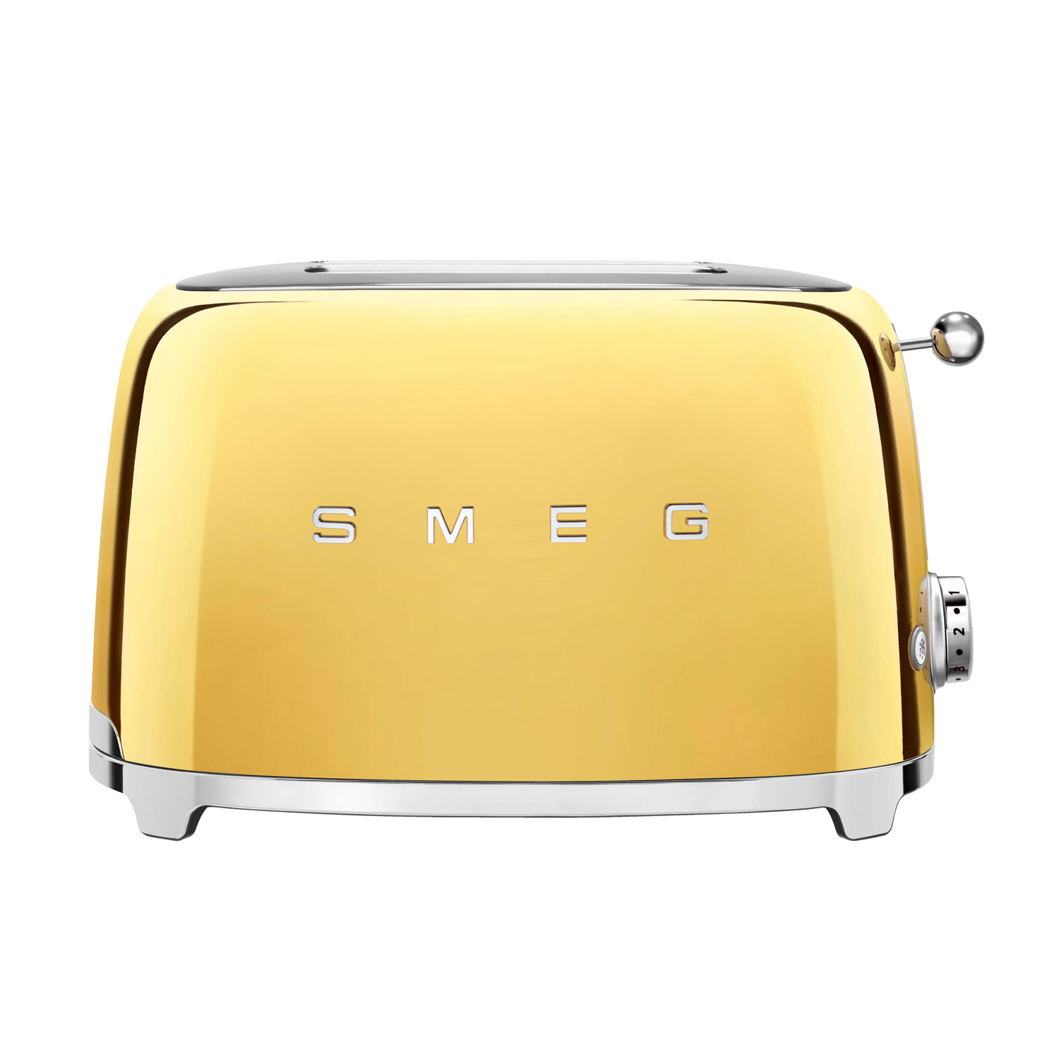 【日本正規品】SMEG/スメッグポップアップトースター【ゴールド】TSF01-GO-JPレトロ デザイン おしゃれ家電 ハイブランド 4～8 枚切り イタリアブランド プレゼント ステンレス製 パンくずトレイ ベーグル 食パン トースト 冷凍パン