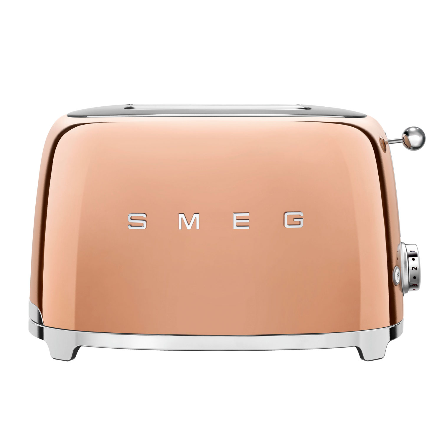 【日本正規品】SMEG/スメッグポップアップトースター【ローズゴールド】TSF01-RG-JPレトロ デザイン おしゃれ家電 ハイブランド 4～8 枚切り イタリアブランド プレゼント ステンレス製 パンくずトレイ ベーグル 食パン トースト 冷凍パン