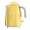 【日本正規品】SMEG/スメッグ電気ケトル 1.7L【ゴールド】KLF03‐GO-JPレトロ デザイン おしゃれ家電 ハイブランド 空焚き防止 イタリアブランド プレゼント ステンレス製 カルキフィルター こぼれ防止注ぎ口 1200W