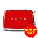 ☆お買い得!アウトレット☆【日本正規品】SMEG/スメッグポップアップトースター【レッド】TSF01-RD-JPレトロ デザイン おしゃれ家電 ハイブランド 4...
