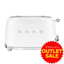 ☆お買い得!アウトレット☆【日本正規品】SMEG/スメッグポップアップトースター【マットホワイト】TSF01WHMJPレトロ デザイン おしゃれ家電 ハイブラン...