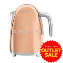☆お買い得!アウトレット☆【日本正規品】SMEG/スメッグ電気ケトル 1.7L【ローズゴールド】KLF03‐RG-JPレトロ デザイン おしゃれ家電 ハイブラン...