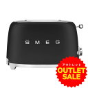 ☆お買い得!アウトレット☆【日本正規品】SMEG/スメッグポップアップトースター【マットブラック】TSF01BLMJPレトロ デザイン おしゃれ家電 ハイブラン...