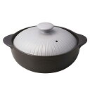 三陶(Santo) サーマテック IH・直火両用 土鍋 一人用 6.5号 1100ml 電子レンジ オーブン 直火 IH対応 ライトグレー 18435