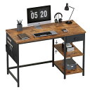 YeTom デスク パソコンデスク 机 pcデスク 桌子 幅120cm computer desk ワークデスク 左右入替可 引き出し付き 勉強机 学習机 bàn h?c 作業机 収納付きデスク ビンテージ