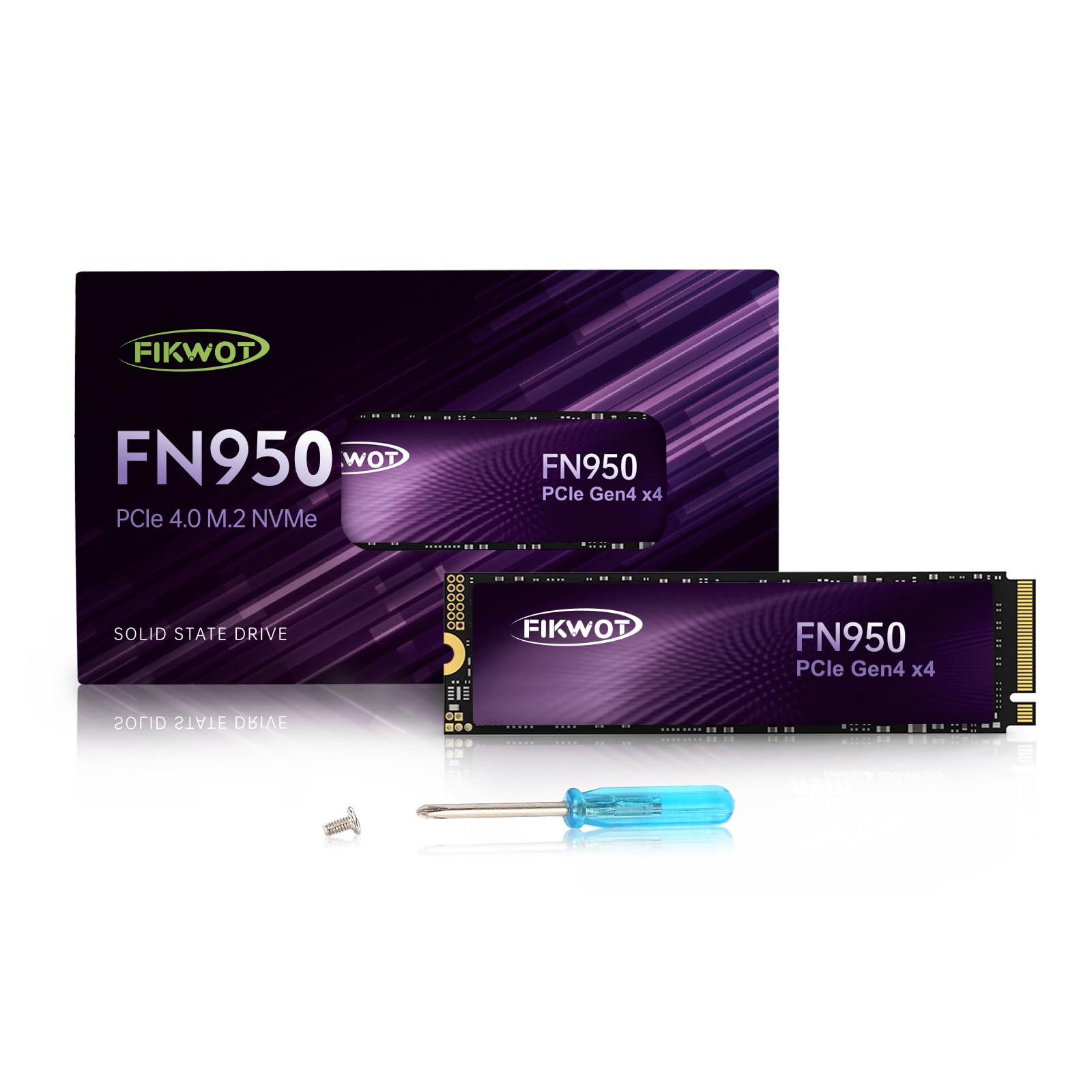 Fikwot FN950 1TB SSD M.2 2280 PCIe Gen4 x4 NVMe 1.4 ¢SSD եѥƥå...