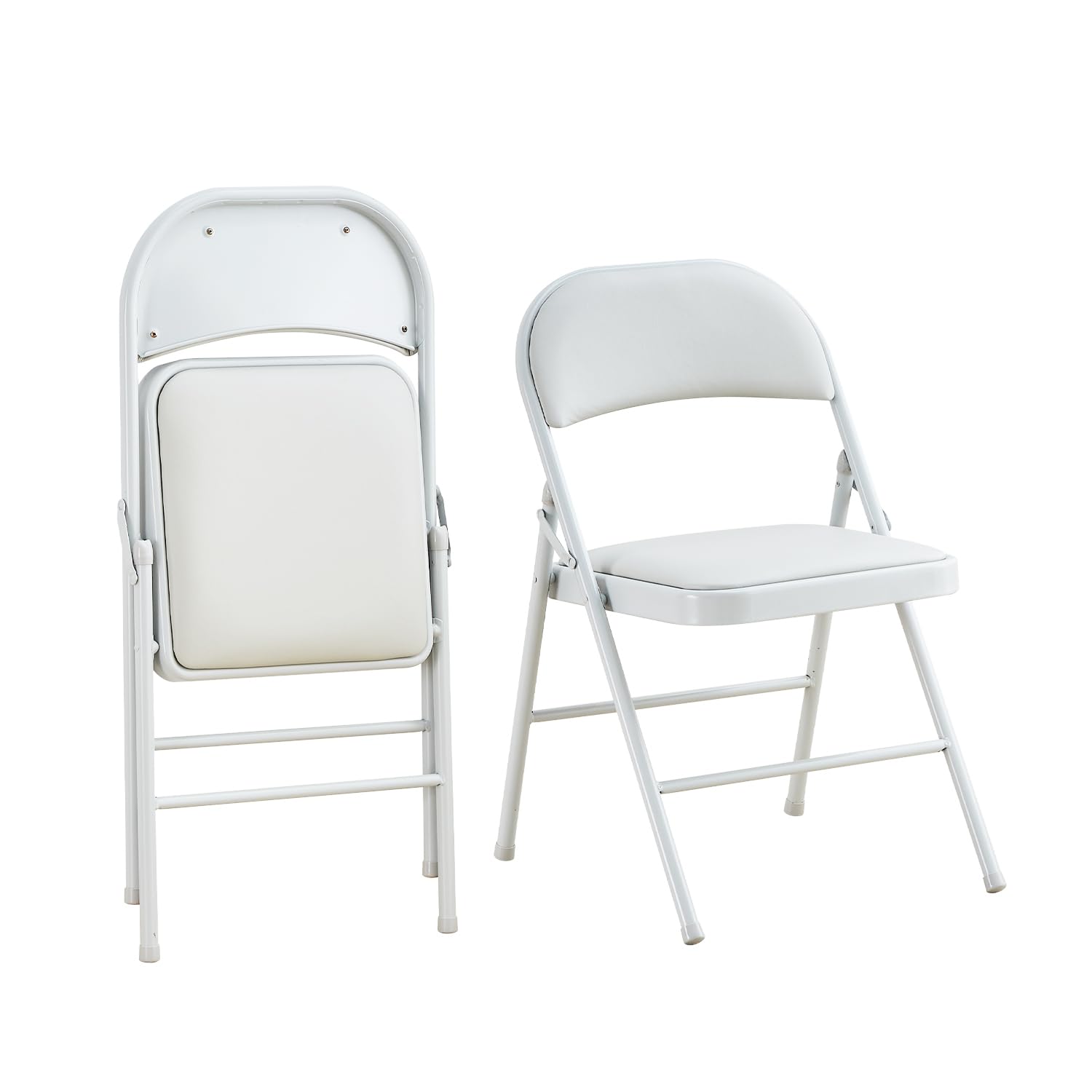 KAIHAOWIN パイプ椅子 折りたたみチェア ミーティングチェア 会議椅子 背もたれ 折り畳み イス ダイニ..