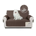 TAOCOCO ソファカバー 全面防水 ソファーシート 犬猫対策 毛髪不粘着 滑り止め 1人2人3人掛け 肘付き 替えソファカバー 防塵 汚れ防止 傷防止 爪とぎ防止 マルチカバー 四季適用 撥水加工 丸洗い可能 (ブラウン 2人掛け)