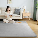 Softime カーペット ラグ 極厚25mm ラグマット防音 厚手 200×250cm 約3畳 絨毯 滑り止め付 防ダニ 抗菌 防臭 地毯 オールシーズン快適 床暖房 ホットカーペット対応 じゅうたん リピングマット 無地・グレー