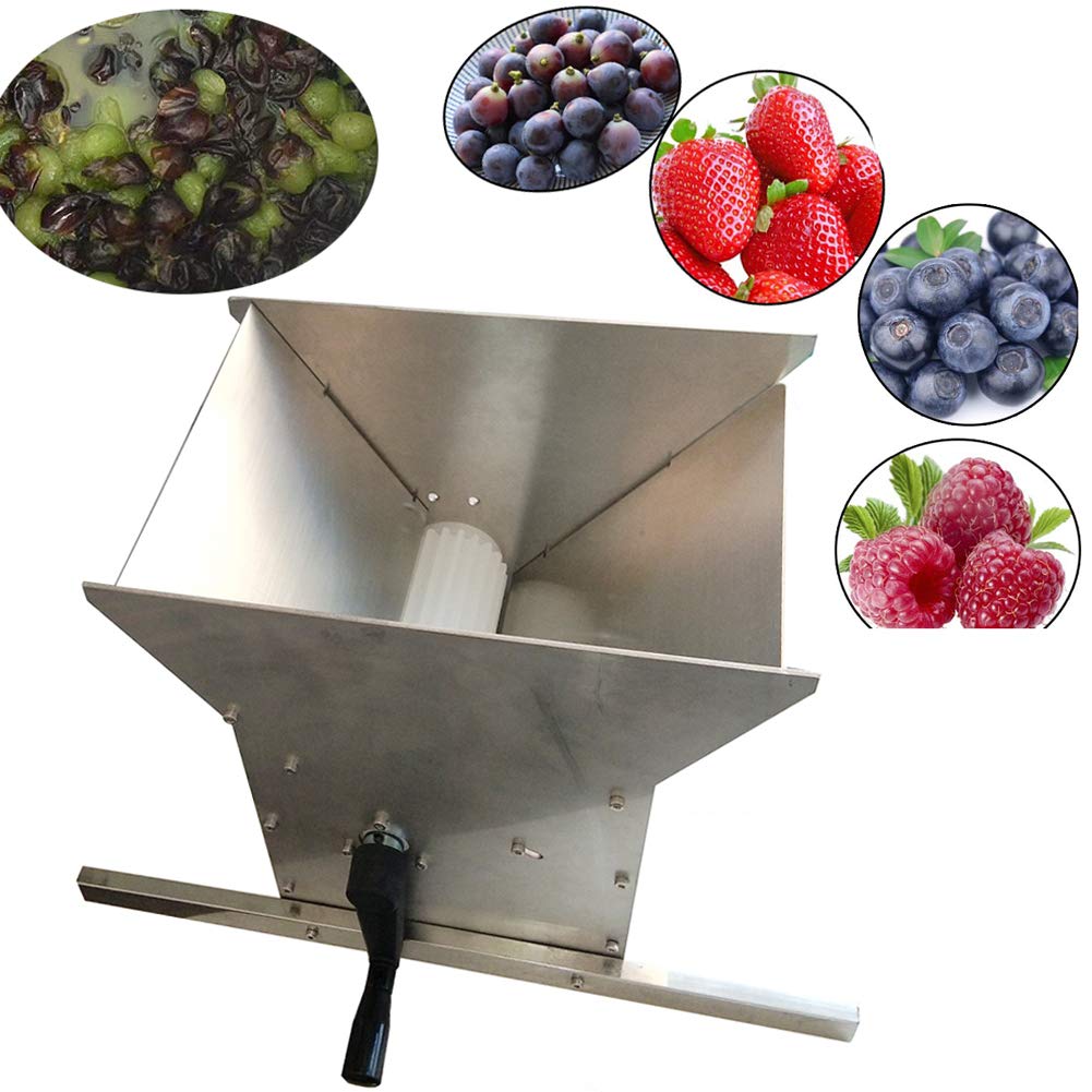 Aidour HM 粉砕機 食品 ミルミキサー 小型 破砕機 7L 大容量 手動 葡萄 ぶどう 皮むき器 家庭用 業務用 手回し ステンレス鋼 お手入れが簡単 イチゴ/ブルーベリー みじんきり器のサムネイル