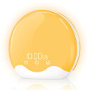 TITIROBA 目覚まし時計 光 めざまし20段階調整可能音量 YABAE Wake Up Light ウェイクアップ ライト 7種類の自然音 置き時計 光目覚まし スリープタイマー スヌーズ ラジオ ナイトライト イルミネーション 光目覚まし時計 FZ