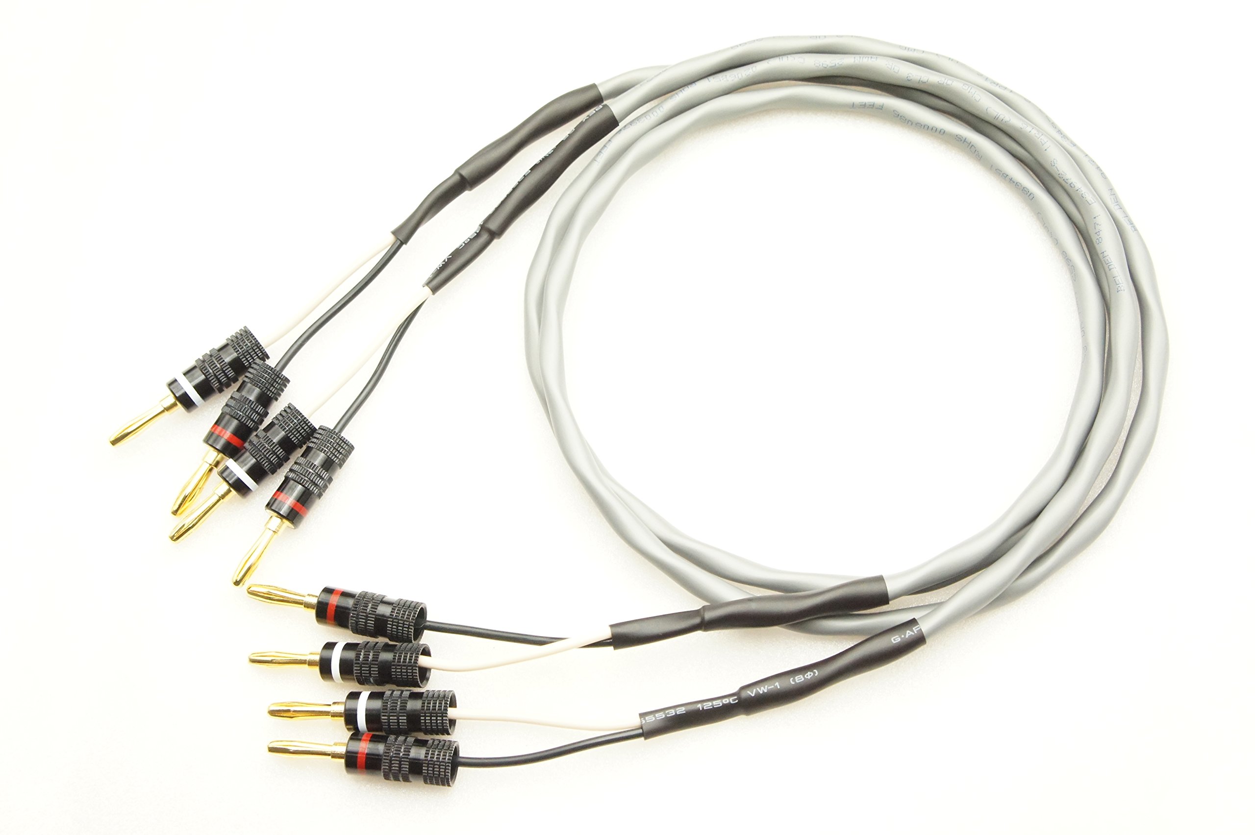 BELDEN 8471 バナナプラグ付 スピーカーケーブル 2本セット (2m)