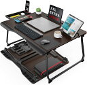 SAIJI 折りたたみテーブル ベッドテーブル ラップデスク ノートパソコンスタンド PCスタンド ノートパソコンデスク ミニテーブル ベッドテーブル PCパソコンテーブル ちゃぶ台 「安定性強化版」机 ローテーブル 腕保護 軽量 勉強 食事 一人暮らし4