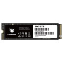 Acer Predator SSD 2TB PCIe Gen4x4 NVMe1.4 M.2 2280 新型PS5 / PS5動作確認済み R:7200MB/s W:6300MB/s 3D NAND TLC GM7-2TB メーカー5年保証 正規販売代理店品